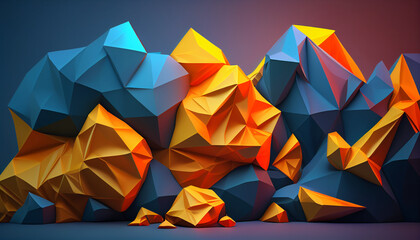 Sensational polygonal background