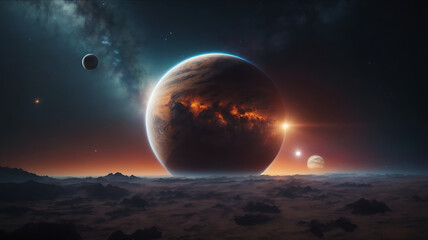planet in space