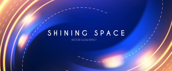 Wall Mural - motion light effect. shining magic background and liquid speed light
