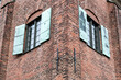 Gothenburg, Sweden: close-up of Gothenburg's Arsenal, Kronhuset. The redbrick building was originally used as an arsenal for the city garrison and as a granary