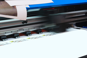 Poster - Industrial printing modern digital inkjet printer Industrial printing modern digital inkjet printer