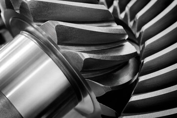 Poster - Machine Gears,  gear wheels close-up, industry concept background