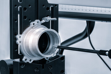 Poster - Quality control on milling CNC machine, coordinate measuring machine, Quality control machine