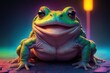 3d rendering of a cute frog 3d rendering of a cute frog 3d illustration of a frog with a frog