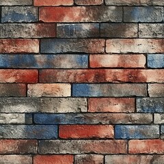 Aufkleber - Faux Brick Wall Decor Pattern