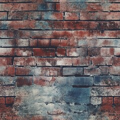 Poster - Grunge Brick Wall Texture Pattern