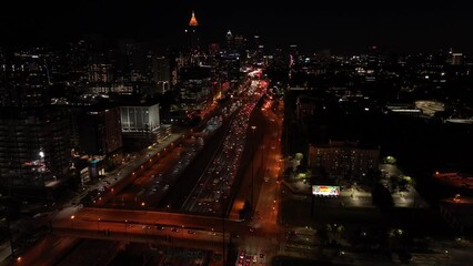 Wall Mural - City Traffic at Night