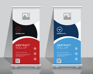 Wall Mural - business roll up banner template. standee design. banner template. also suitable for standee or x-ba