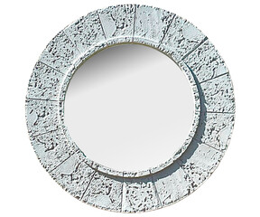 Image of Classic Vintage Sunburst Circle Mirror