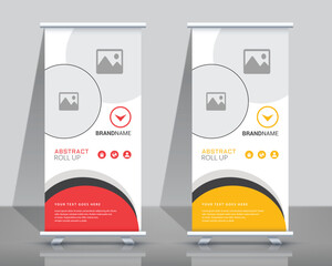 Wall Mural - business roll up banner template. standee design. banner template. also suitable for standee or x-ba