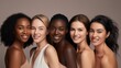 © Pelayo - diverse group of beautiful women model