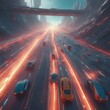 3d render of an abstract background with neon light and cars 3d render of an abstract background with neon light and cars 3d rendering of a car in the city