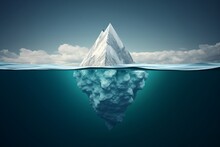Tip Of The Iceberg. Business Concept. Iceberg. Success Business Metaphor, Generative AI