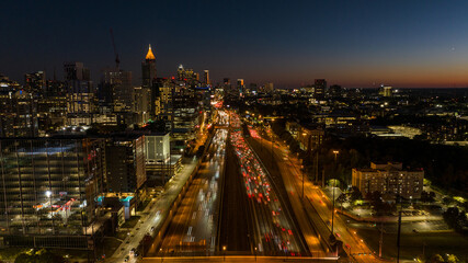 Sticker - City View of Atlanta Skyline