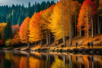 Wall Mural - autumn in the mountains