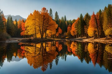 Poster - autumn in the mountains