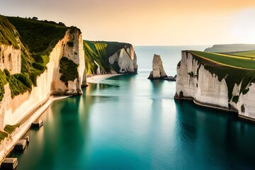 Wall Mural - sunset over the ocean