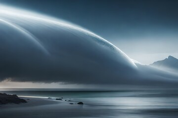 Poster - rainbow over the ocean