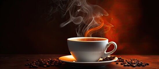 Canvas Print - Cup of coffee that is warm