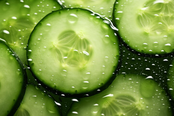 Poster - cucumber and water