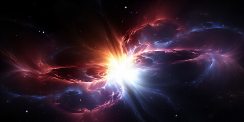 Wall Mural - futuristic abstract energy wave background in space