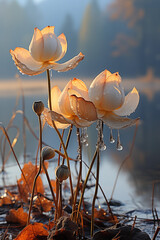 Poster - water lily in the pond