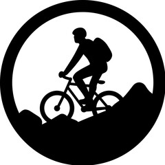 Poster - Biking Trail Icon