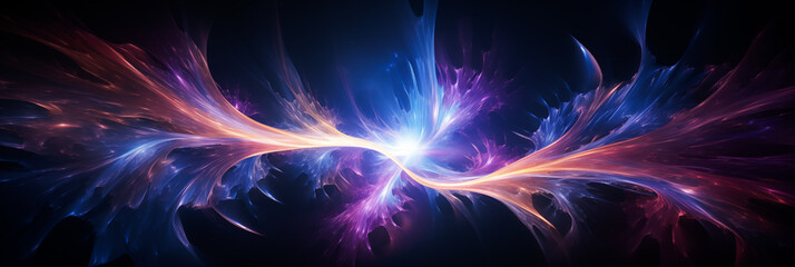 Wall Mural - futuristic abstract energy wave background in space