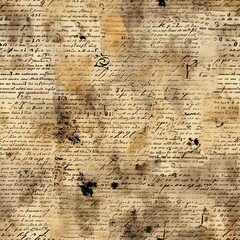 Poster - Grungy Typography and Aged Paper Pattern