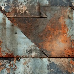 Poster - Metal Grunge and Rusty Textures Pattern
