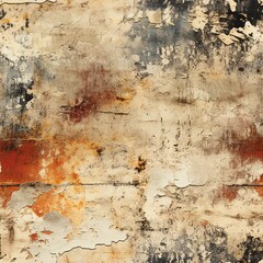 Poster - Tattered Textures and Worn Surfaces Pattern
