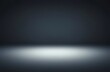 © avextra - Diffused spotlight on black empty floor defocused distance background. 3d illustration.