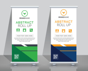 Wall Mural - business roll up banner template. standee design. banner template. also suitable for standee or x-ba