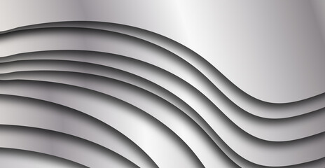 Poster - Abstract wavy texture on light gray background, energy and movement concept