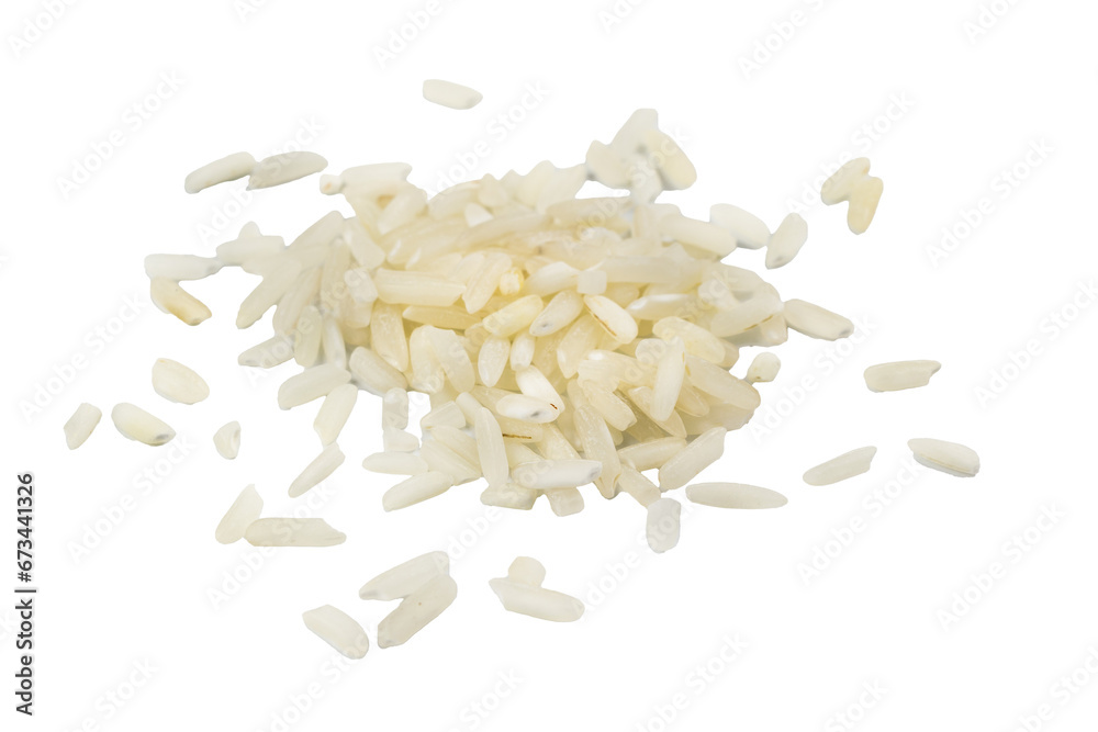rice on white isolated background Stock Photo | Adobe Stock