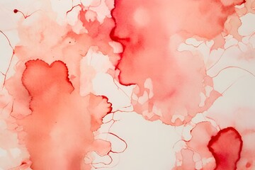 Abstract watercolor wallpaper, red watercolor wallpaper,   red watercolor background, red ink blot background