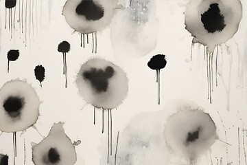 Abstract watercolor wallpaper, black watercolor wallpaper,   black watercolor background, black ink blot background