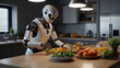 With the help of advanced technologies, robots are created that are similar to humans. They are becoming an integral part of our daily lives, helping us prepare food in a modern home kitchen