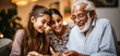 Granddaughter's Mobile Moment: Sharing Joy with Grandparents