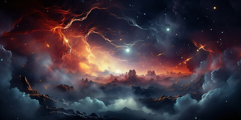 Wall Mural - visualization of space