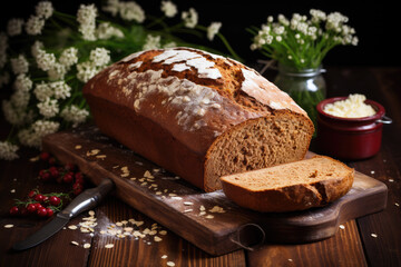 Freshly Baked Homemade Brown Bread