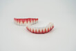 © Umutcan - Excellent composition of upper jaw and lower jaw prostheses on a white background