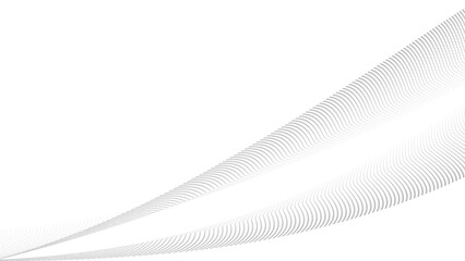 Poster - Abstract geometric technology background. Dotted curve or wave.