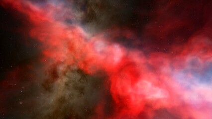 nebula gas cloud in deep outer space