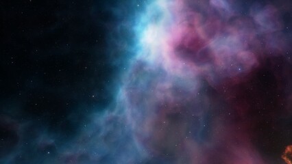 nebula gas cloud in deep outer space