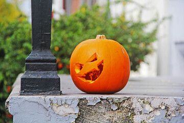 Sticker - jack o lantern pumpkin