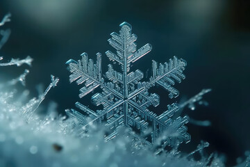 christmas background with snowflakes