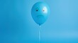 depressed balloon on a blue background blue monday