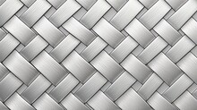 Interwoven Cris Cross Metal Fabric Texture Seamless Blank White Background