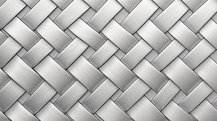 interwoven cris cross metal fabric texture seamless blank white background